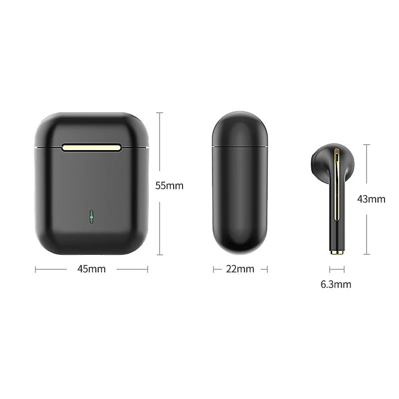 Fones de Ouvido True Wireless com Cancelamento de Ruído - Áudio HD, Intra-Auriculares, Microfone Integrado e Bluetooth 5.3