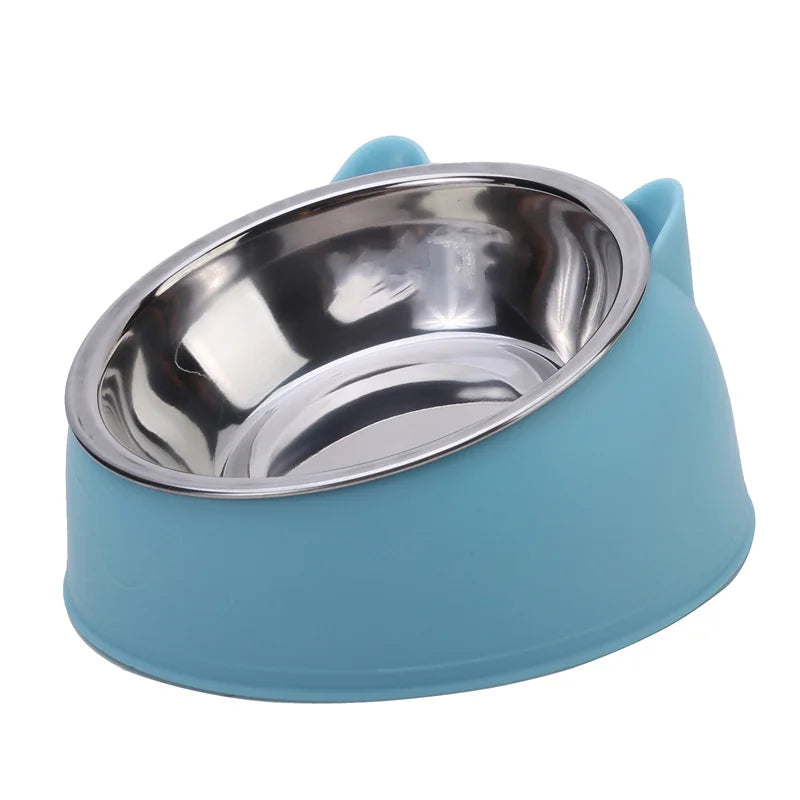 Alimentador para Pet em Aço Inox - Design Criativo para Gatos e Cães - 1 Peça